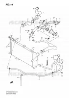 RADIATORE TUBO per Suzuki GLADIUS 650 2010
