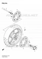 RUOTA ANTERIORE (SFV650AK9/UAK9/AL0/UAL0) per Suzuki GLADIUS 650 2010