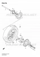 RUOTA POSTERIORE (SFV650AK9/UAK9/AL0/UAL0) per Suzuki GLADIUS 650 2010