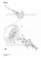 RUOTA POSTERIORE (SFV650K9/UK9/L0/UL0) per Suzuki GLADIUS 650 2010