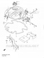 SERBATOIO CARBURANTE (MODEL L0) per Suzuki GLADIUS 650 2010