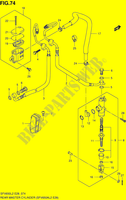 CILINDRO PRINCIPALE POSTERIORE (SFV650AL2 E28) per Suzuki GLADIUS 650 2012