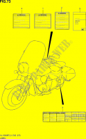 ETICHETTA (VL1500BTL3 E02) per Suzuki INTRUDER 1500 2012