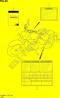 ETICHETTA (VL800BUEL4 E19) per Suzuki INTRUDER 800 2014