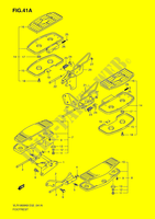 POGGIAPIEDE (VLR1800TK9/TL0 E24) per Suzuki INTRUDER 1800 2011