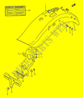 PARAFANGO POSTERIORE per Suzuki INTRUDER 1400 1990