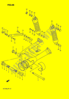 BRACCIO OSCILLANTE POSTERIORE (MODELE H/J/K/L/M) per Suzuki INTRUDER 750 1988