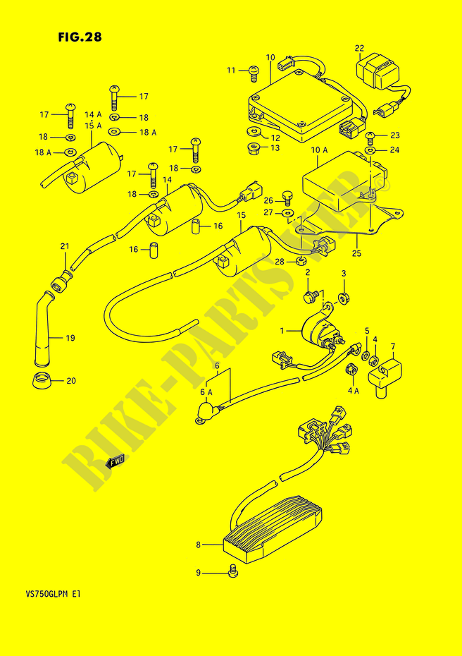 ELETTRICO per Suzuki INTRUDER 750 1988