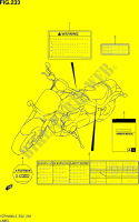 ETICHETTA (VZR1800UFL3 E19) per Suzuki INTRUDER 1800 2013