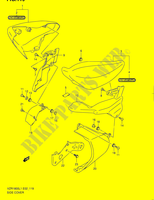 COPERTURA LATERALE  (VZR1800L1 E51) per Suzuki INTRUDER 1800 2012