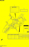 ETICHETTA (VZR1800ZL3 E02) per Suzuki INTRUDER 1800 2013